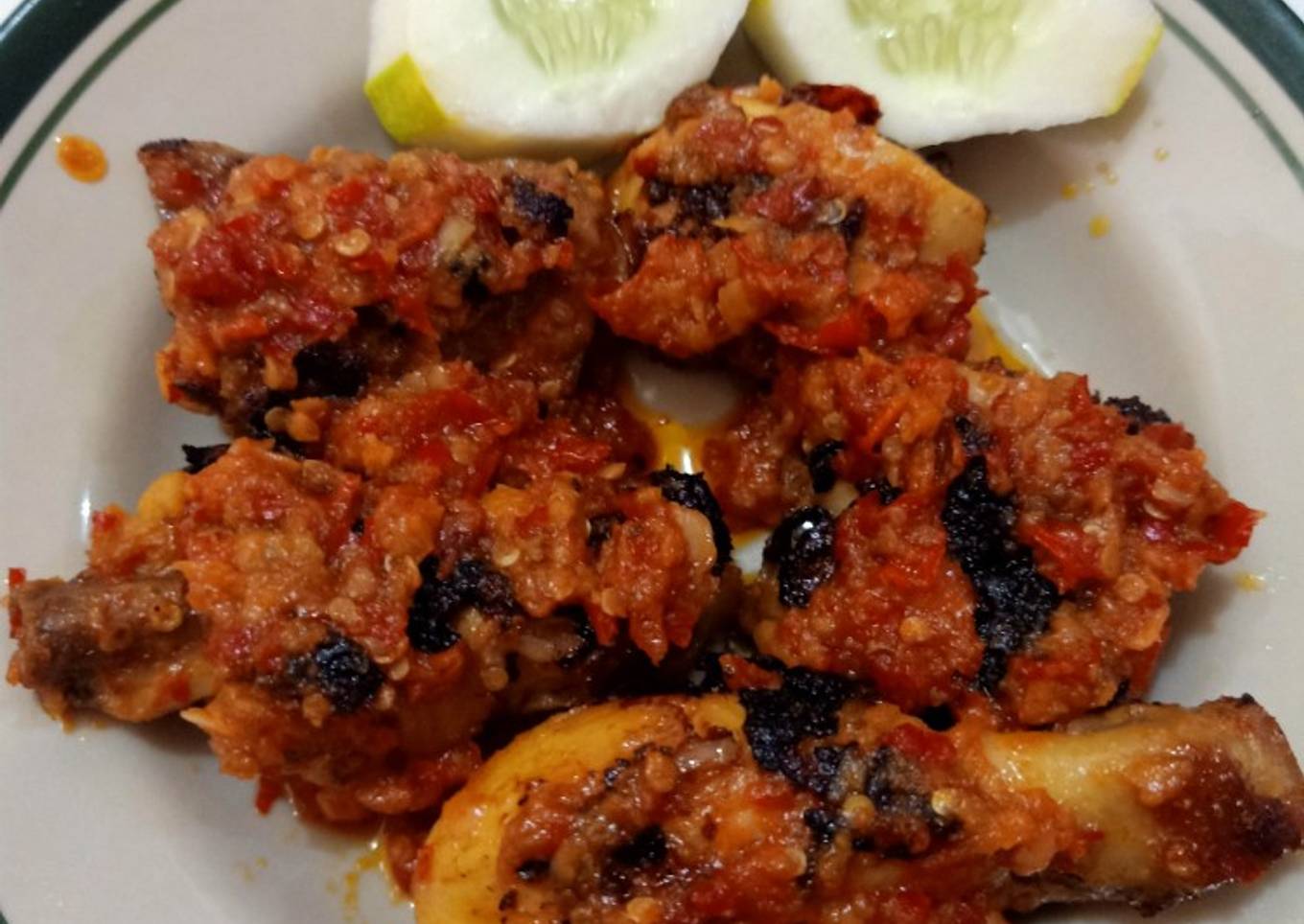 Ayam panggang simpel (Teflon)