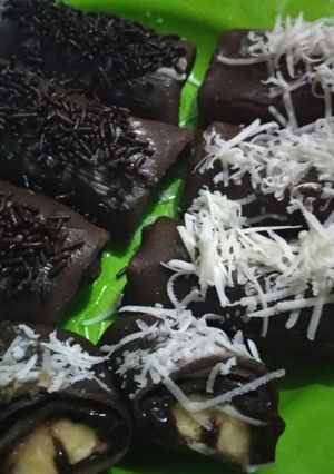 Foto resep Dadar gulung pisang coklat
