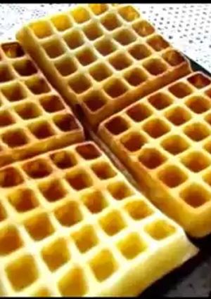 صورة لوصفة طريقه عمل الوافل بالمنزل