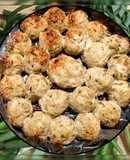 🔸 Курячі котлетки з цибулею порей і кус-кусом 🔸