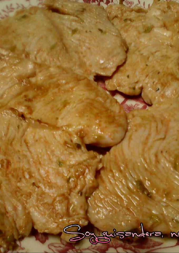 Una foto de Solomillo de pavo con adobo casero
