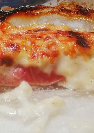Une photo de Poireaux au jambon et béchamel