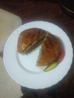 Una foto de Hamburguesa diferente