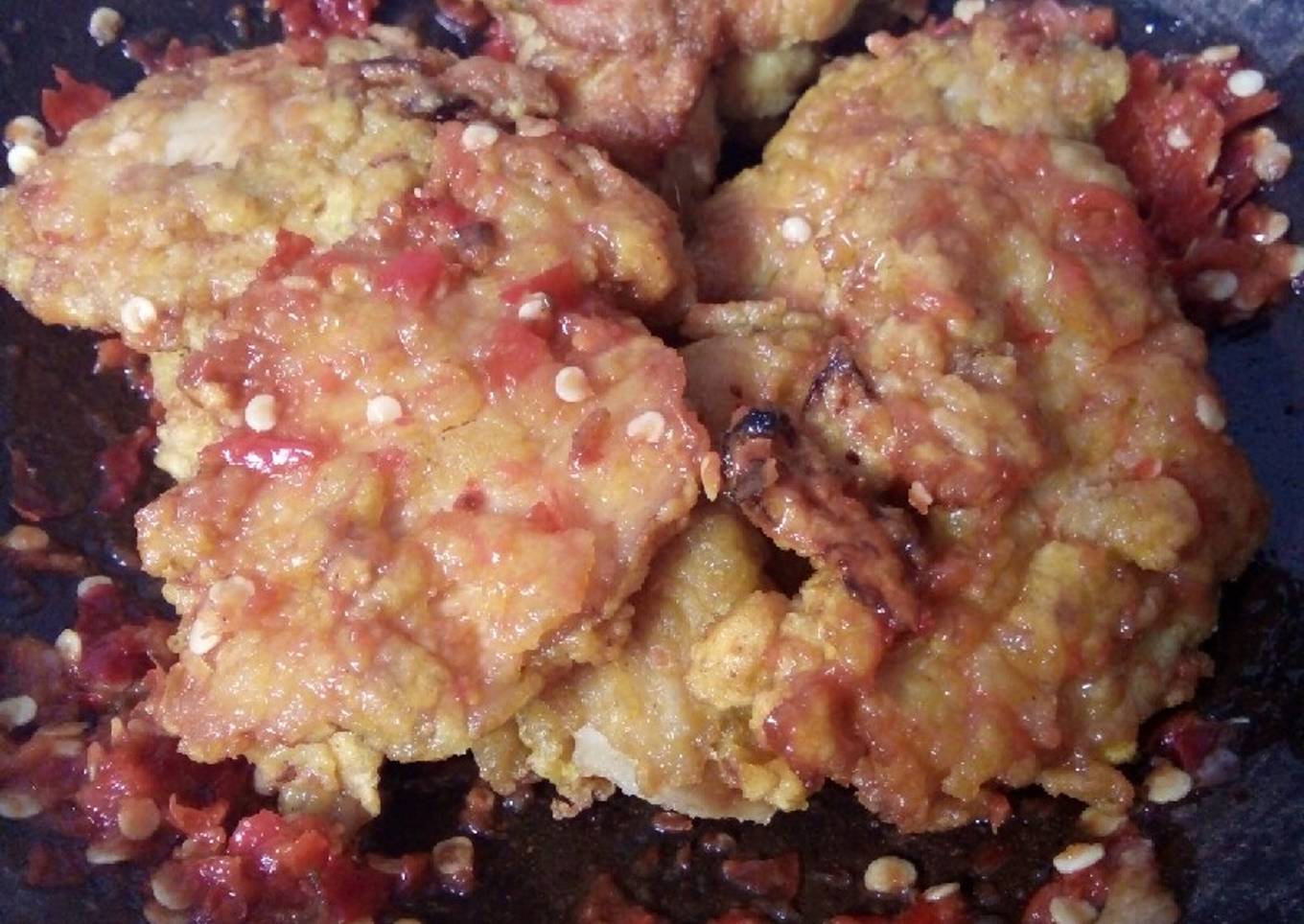 Ayam geprek homemade