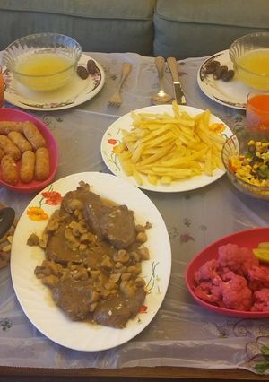 صورة لوصفة ستيك بالفرن