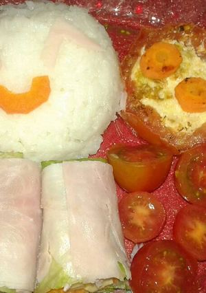 Una foto de Almuerzo sano y divertido para chicos Bento :D