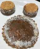 Alfajorcitos y tartita de coco 🌴🥥