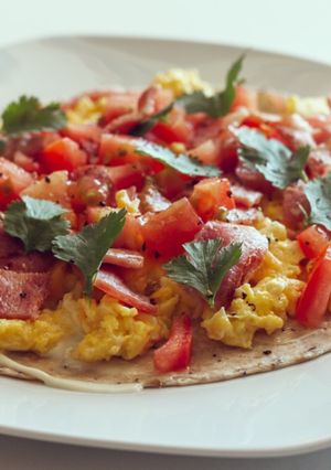 A picture of Breakfast wrap.