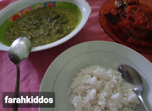 Foto resep Gulai Daun Ubi Tumbuk + Ikan Sambal Dencis