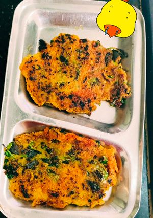 A picture of Methi Daal Chiila.