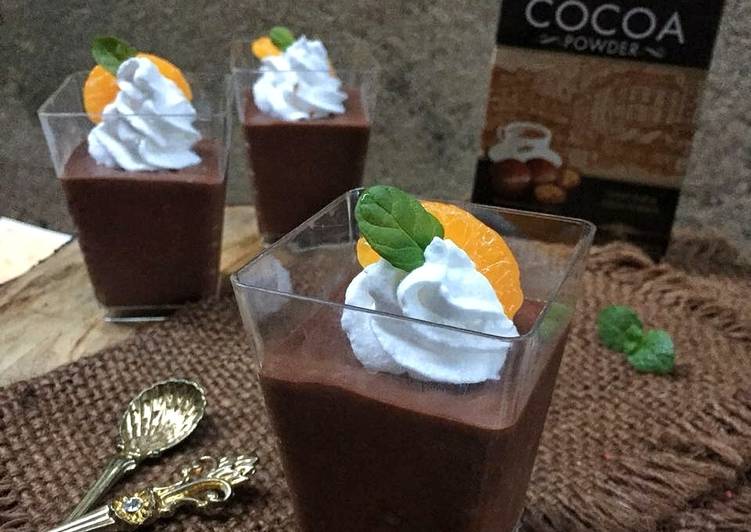 Chocolate mousse (eggless)