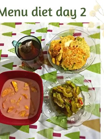 Cara Gampang Menyiapkan Resep Menu Diet tanpa Nasi day 2 | Omelet Telur Kentang, Tumis Pare yang Lezat Sekali Anti Ribet, Uenak Banget