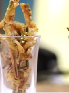 A picture of Kurkure bhindi.