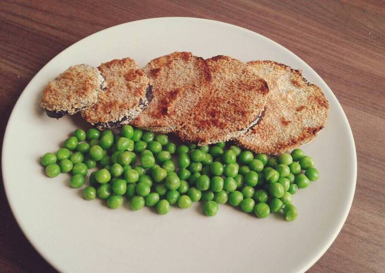 Simple Way to  Breaded Aubergine