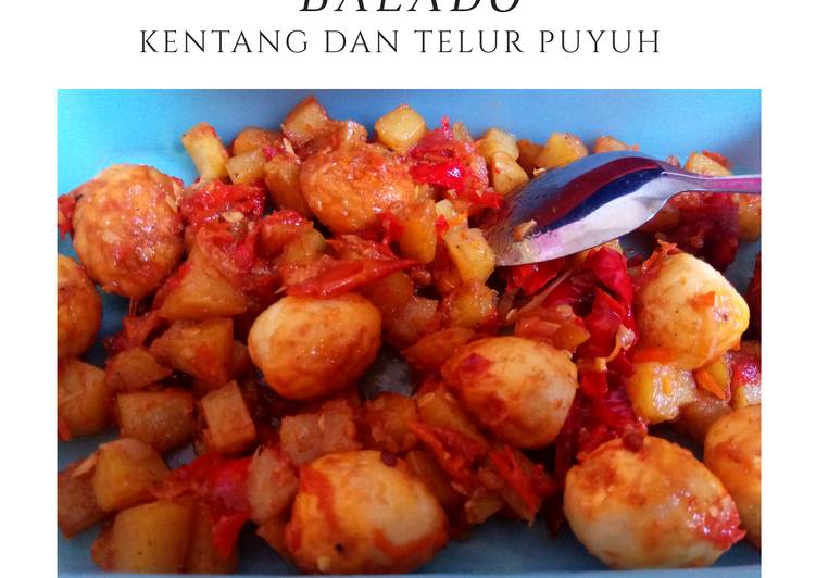 Balado Kentang dan Telur Puyuh
