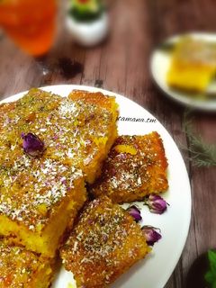 عکسی از دستور کیک باقلوا نارگیلی (شربتی نارگیلی)