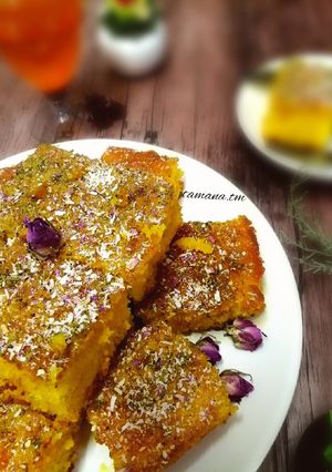 عکسی از دستور کیک باقلوا نارگیلی (شربتی نارگیلی)