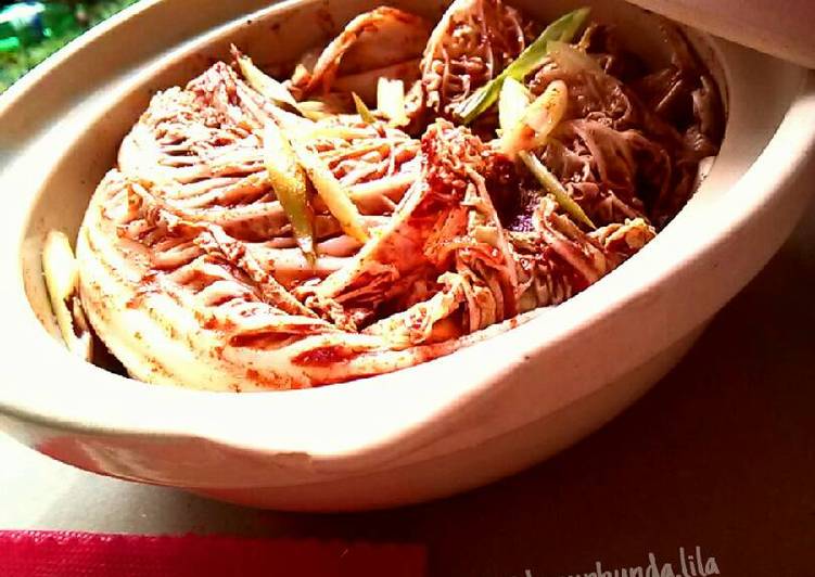 Resep Kimchi Enak dan Mudah dibuat #SeninSemangat yang Lezat Sekali