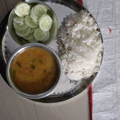 A picture of Dal chawal.