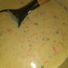 شوربة بقايا البشاميل 😋😋-レシピのメイン写真