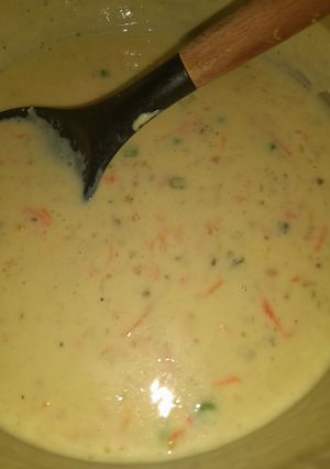 صورة لوصفة شوربة بقايا البشاميل 😋😋