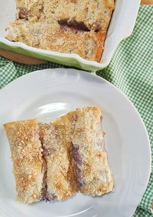 A picture of Phyllo Cannelloni.