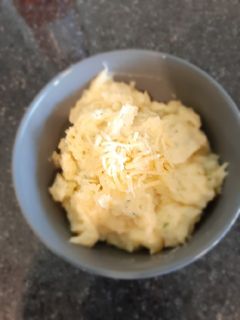 Una foto de Puré de papa cremoso