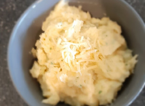 Una foto de Puré de papa cremoso