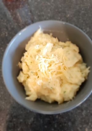 Una foto de Puré de papa cremoso