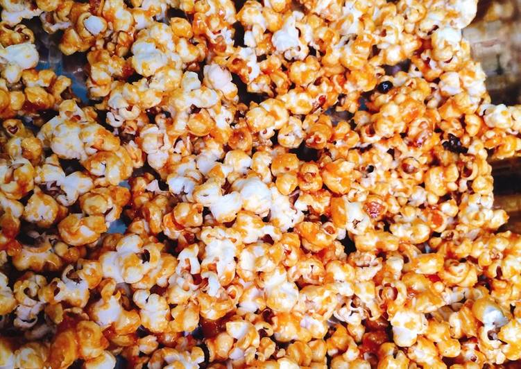 Resep Popcorn Caramel cepat saji Anti Gagal