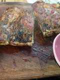 Pechito de cerdo con mostaza antigua y miel