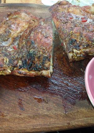 Foto principal de Pechito de cerdo con mostaza antigua y miel