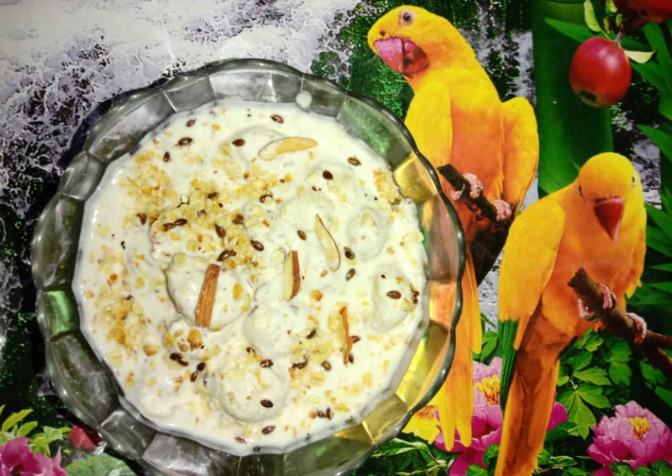 Oats and dry fruit mixed curd
