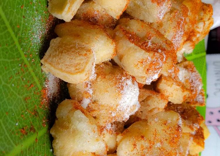 Taci krispi pedas (Tahu aci)