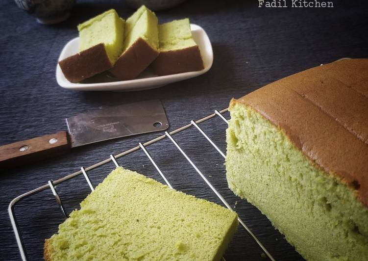 Resep: Ogura Cake Matcha yang mudah