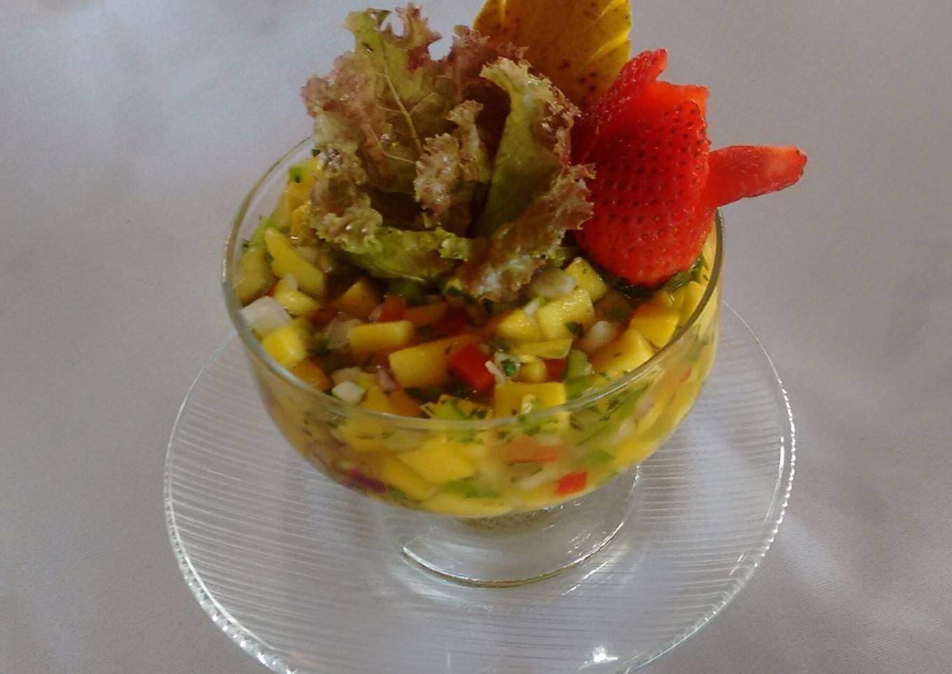 Ceviche de mango.