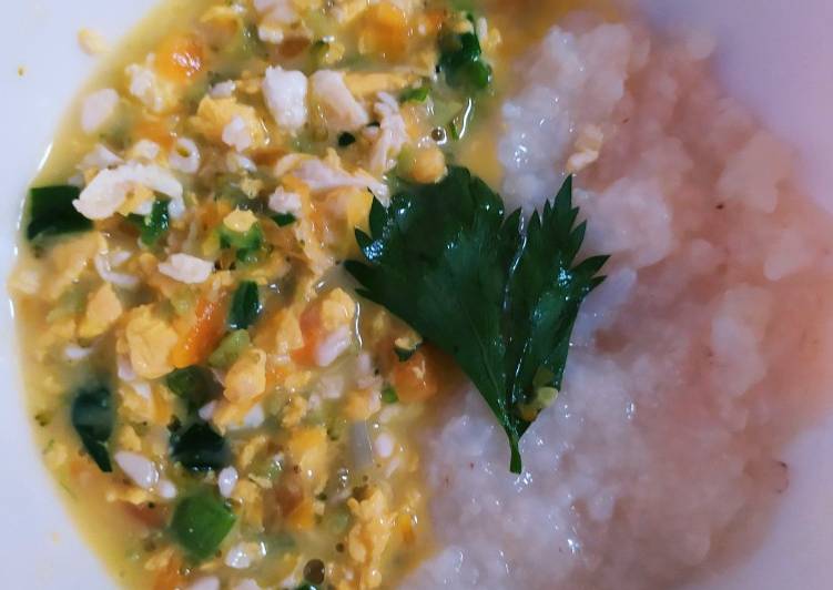 Tim Nasi Telur Orak Arik kuah MPASI 10+