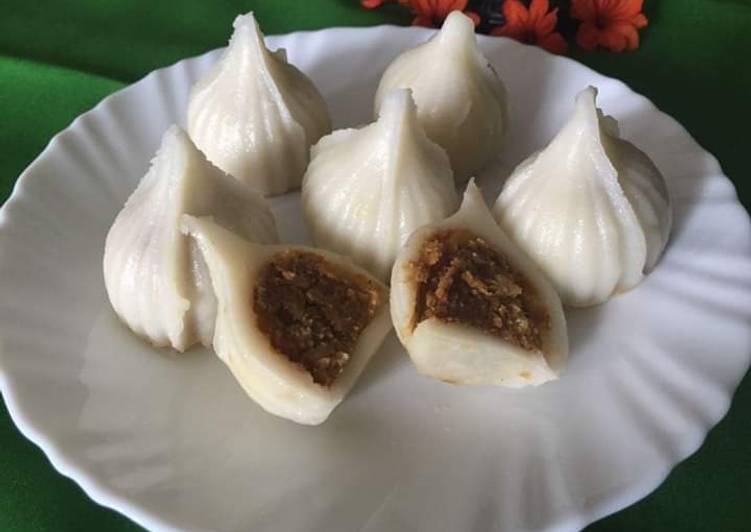 Easiest Way to Make Homemade Ukadiche Modak with Puran poli stuffing !