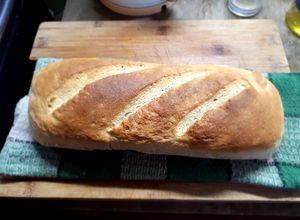 Una foto de Pan casero de molde Integral