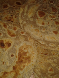 A picture of Wholewheat (Brown) Chapatis.