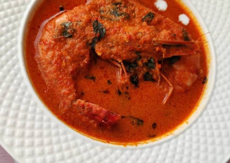 Bahan Menyiapkan Spicy prawn curry yang praktis