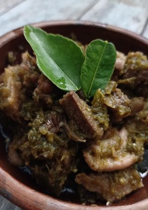 Foto resep Lidah sapi cabai hijau