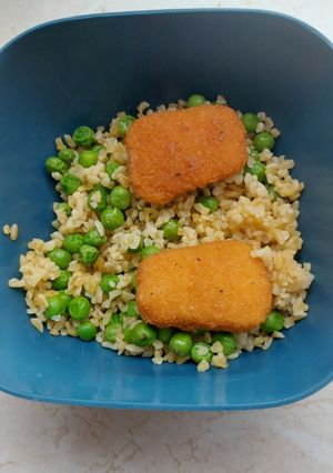 Zöldborsó burgur recept fotója