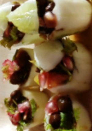 A picture of Cucumber kulia chaat.