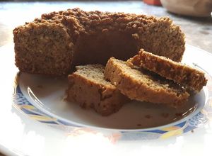 Una foto de Budín de avena y banana