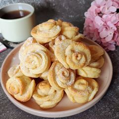 🌹 Cottage Cheese Rose Cookies A picture of 🌹 Cottage Cheese Rose Cookies.
