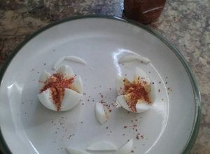 Una foto de Huevos duros