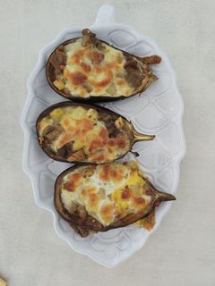 Una foto de Berenjenas rellenas