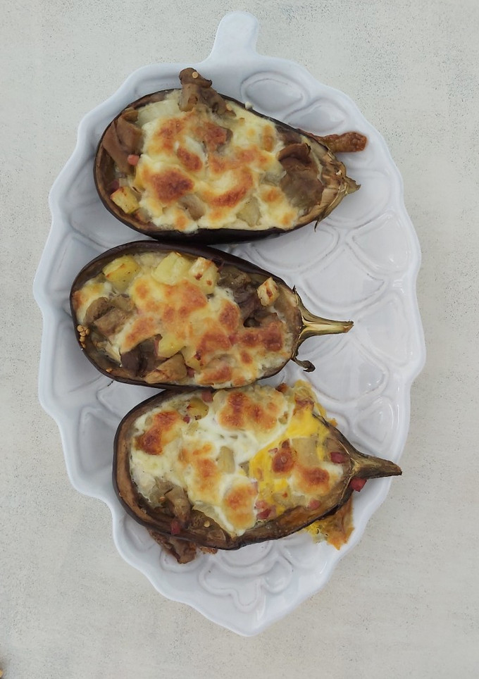 Una foto de Berenjenas rellenas