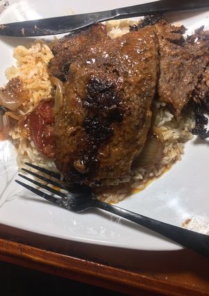 A picture of Swiss steak.